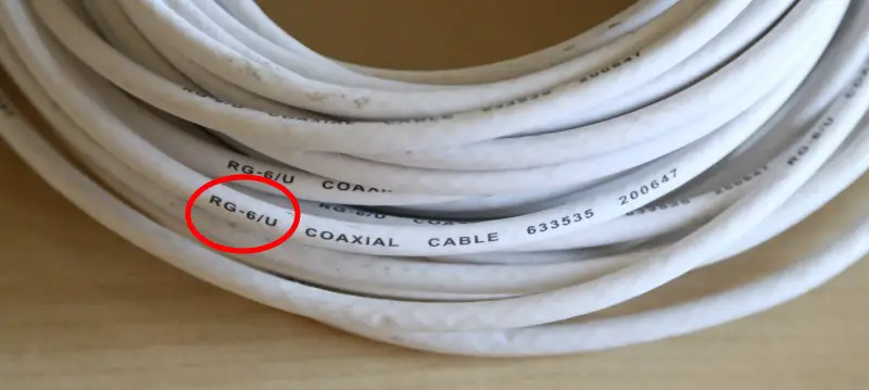 RG6 coax cable