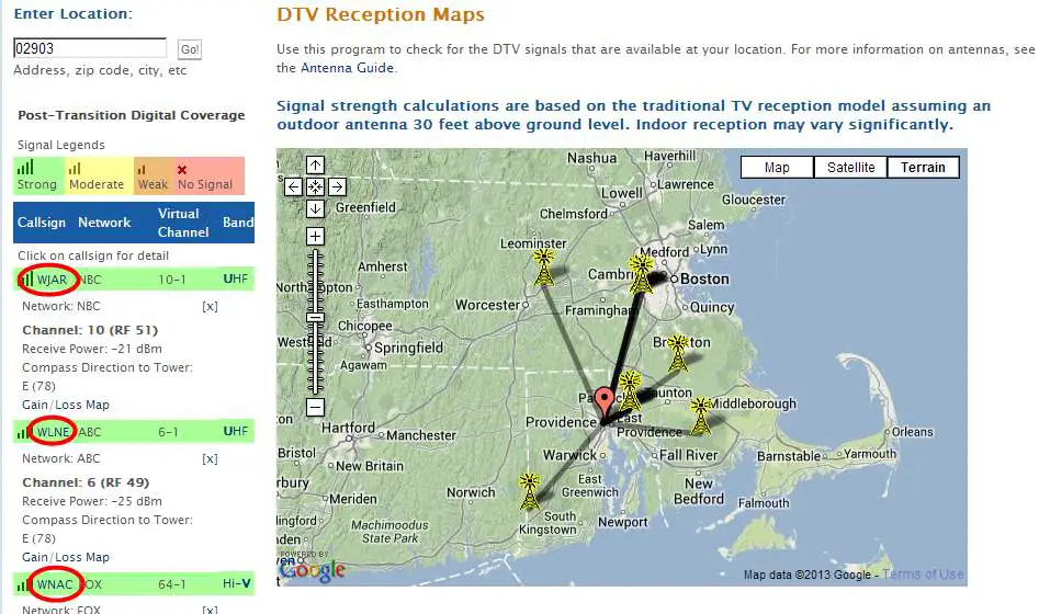 Station Finder map