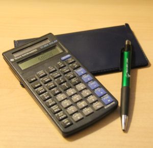calculator with pen
