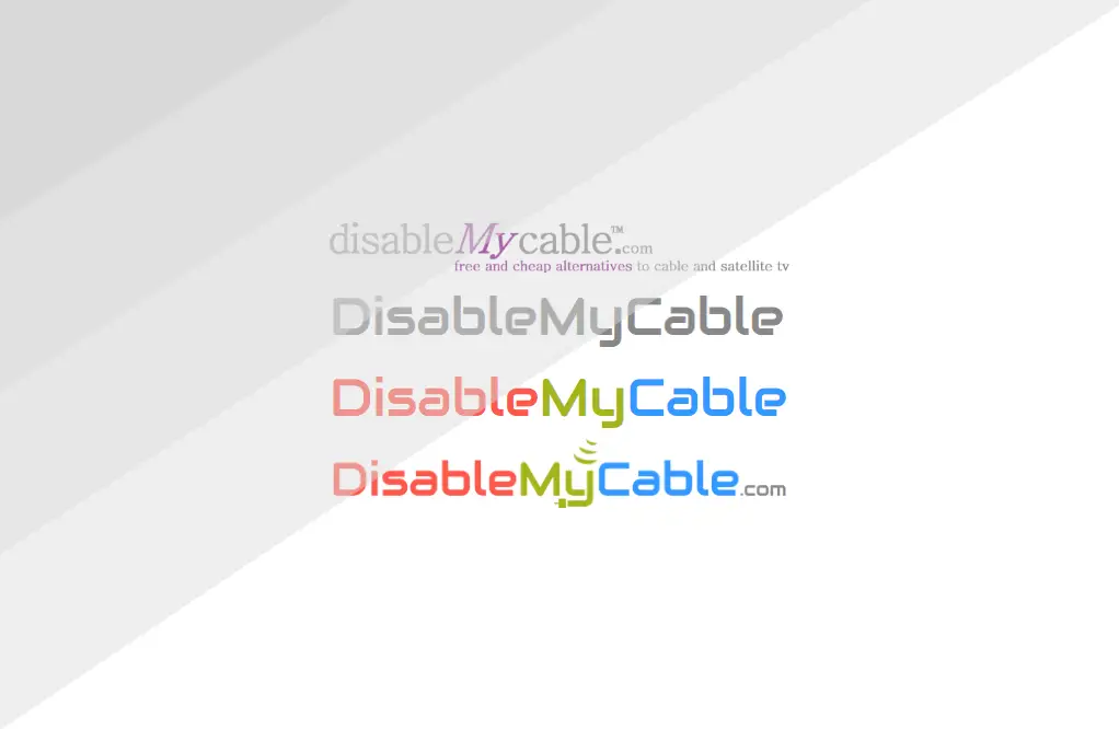 DisableMyCable logo evolution