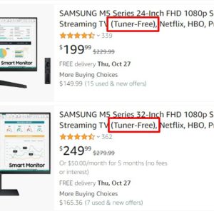 Samsung Smart Monitor & Streaming TV