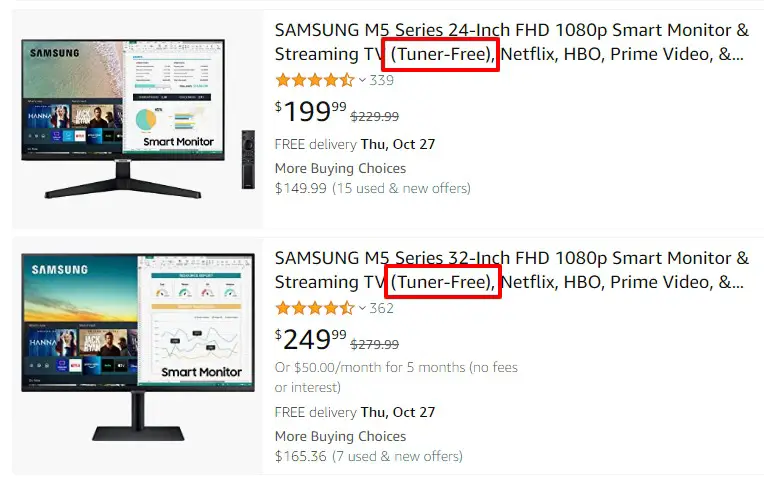 Samsung Smart Monitor & Streaming TV