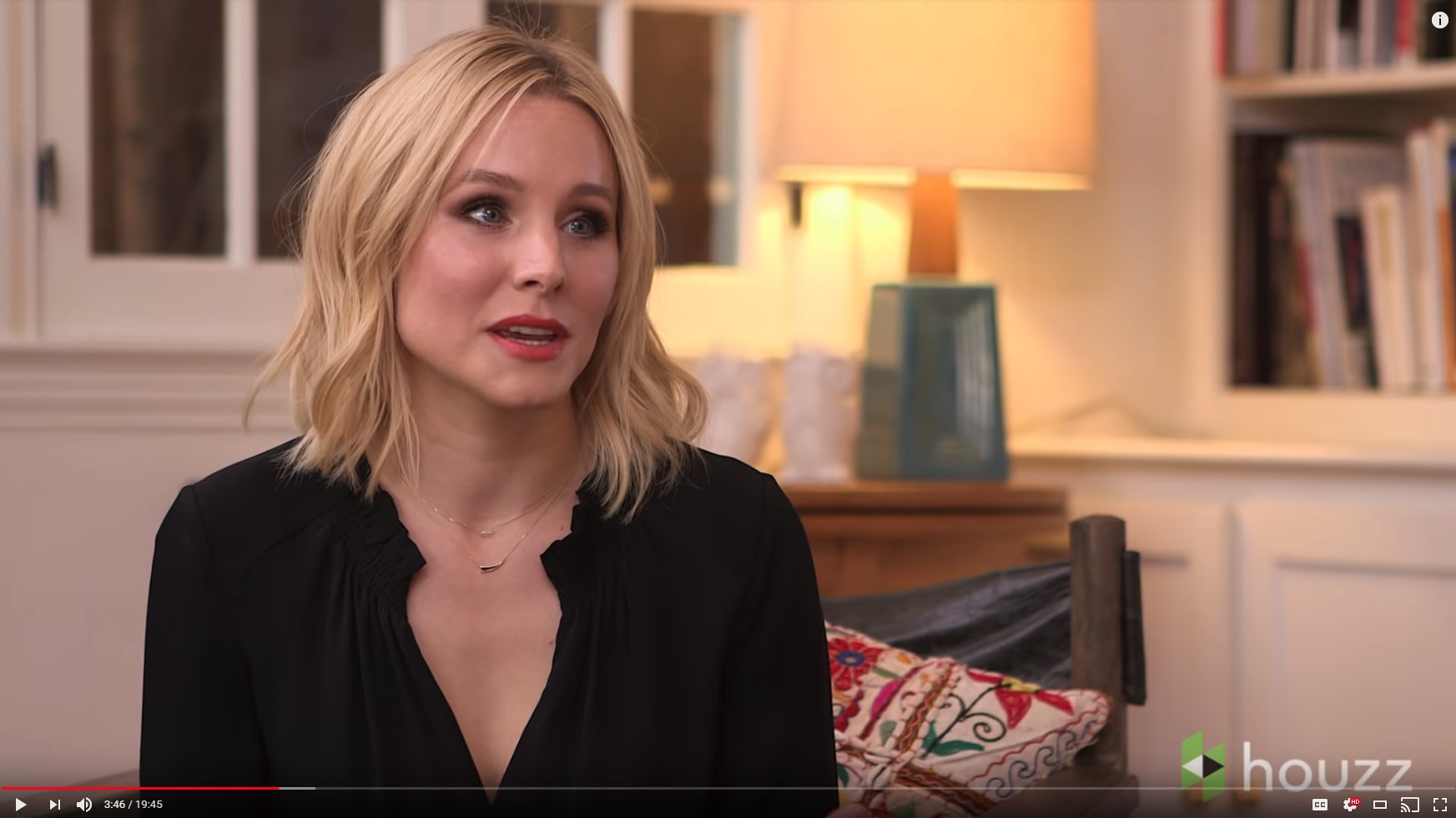 Kristen Bell on the Houzz YouTube Channel