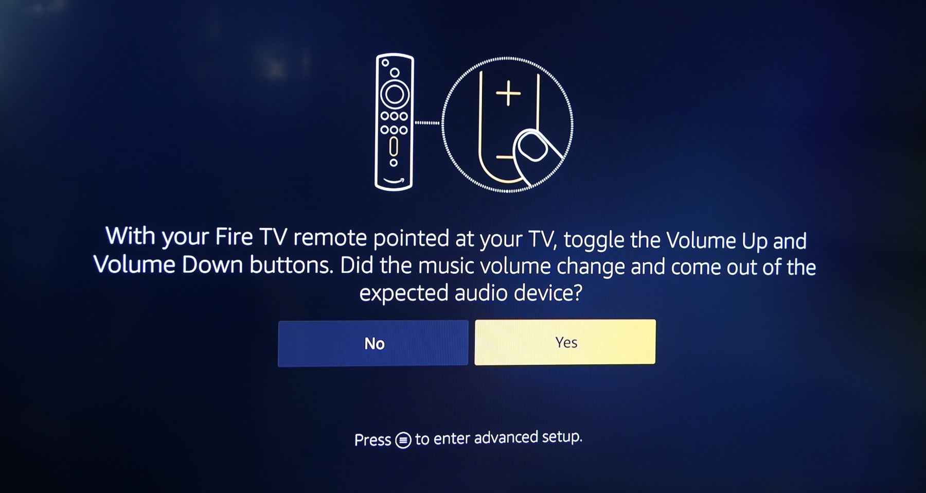 Amazon Fire TV Stick 4K setup for volume controls