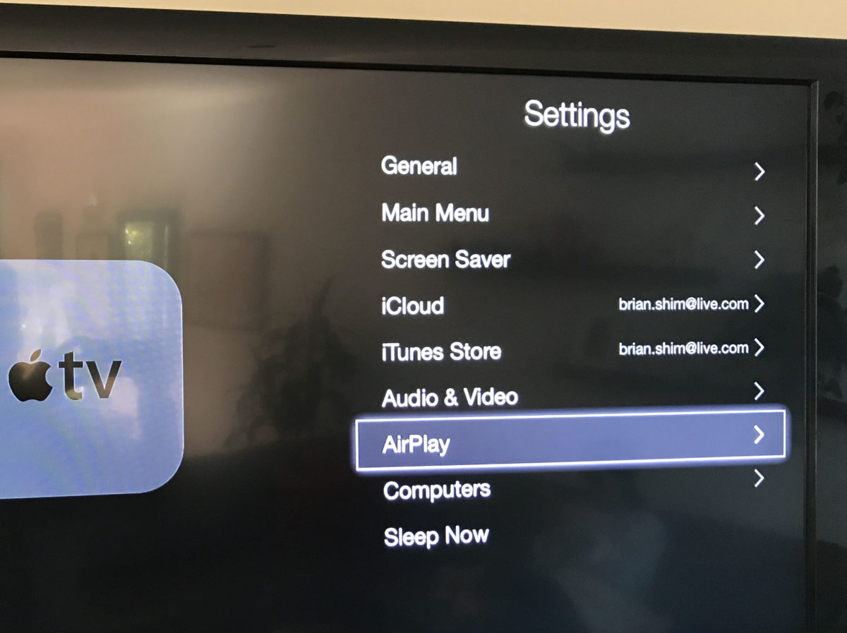 Apple TV AirPlay