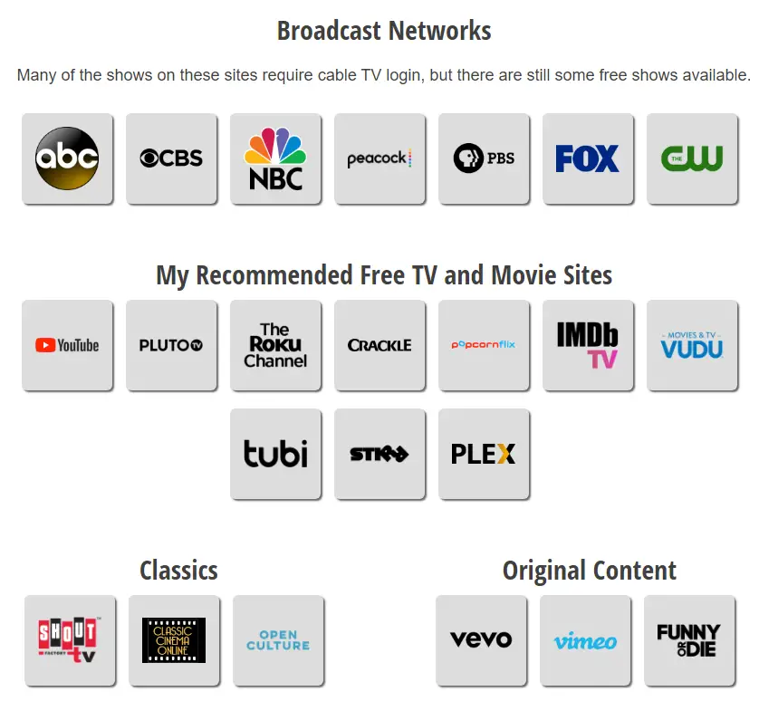 movies and TV channels online