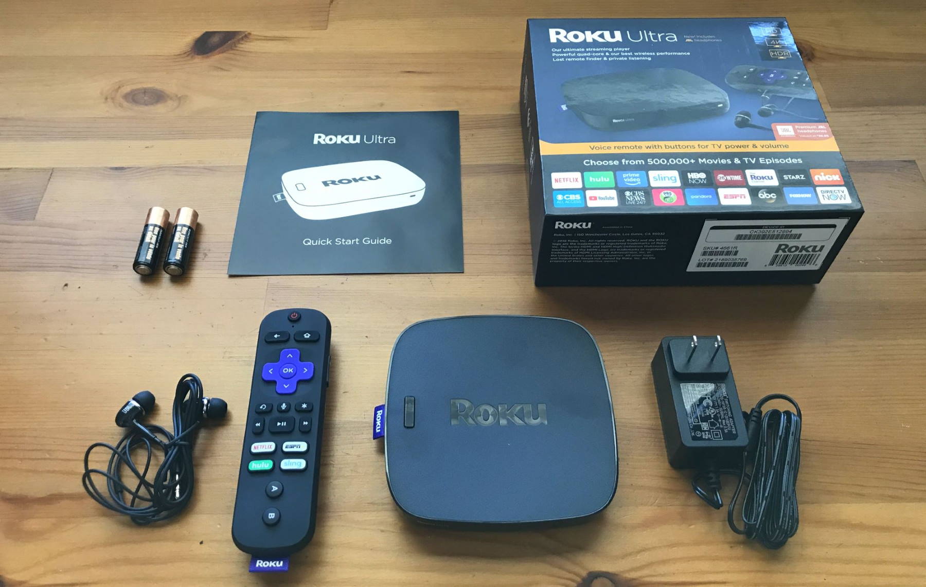 Roku Ultra with accessories