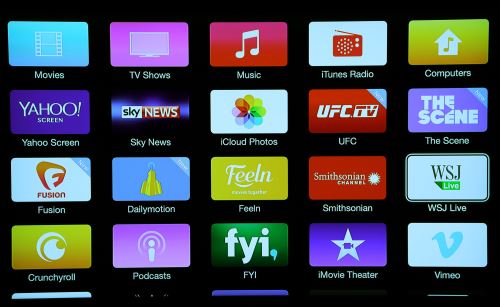 Apple TV apps screen 3