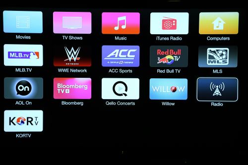 Apple TV apps screen 4