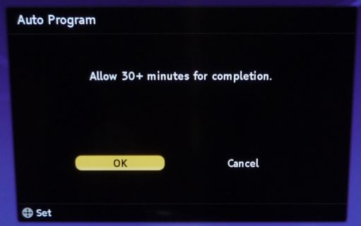 Scanning for channels on a Sony TV