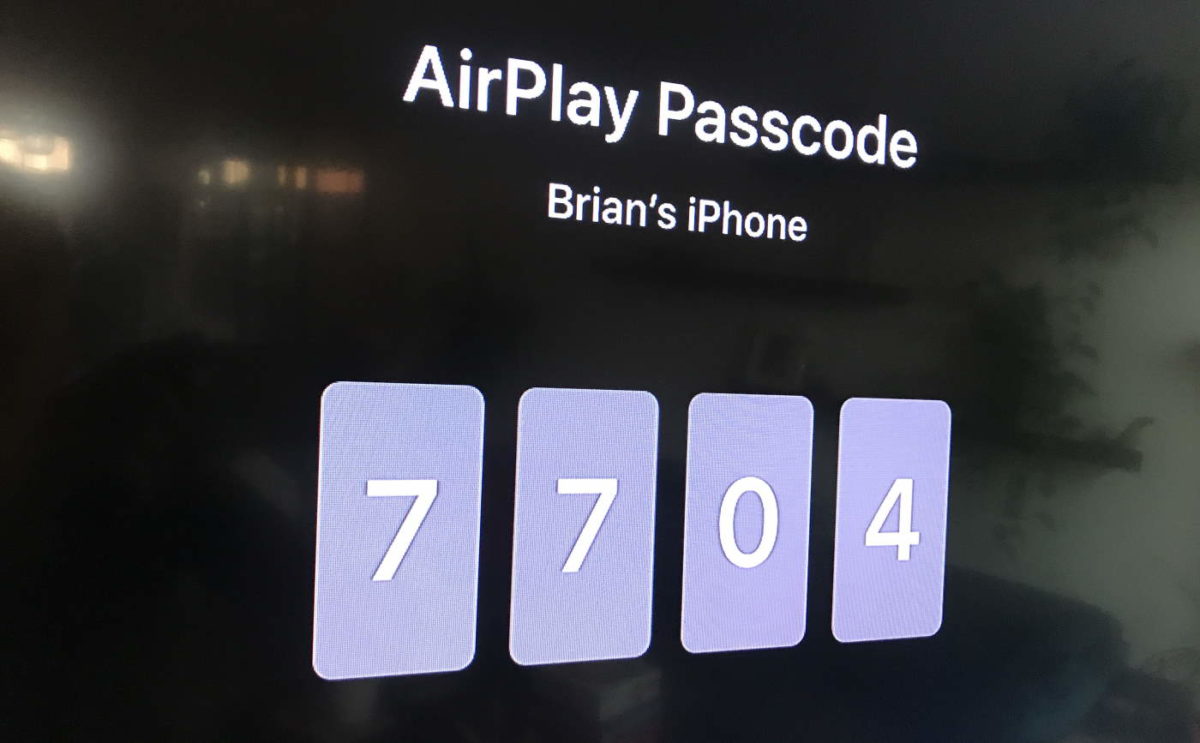 AirPlay Passcode