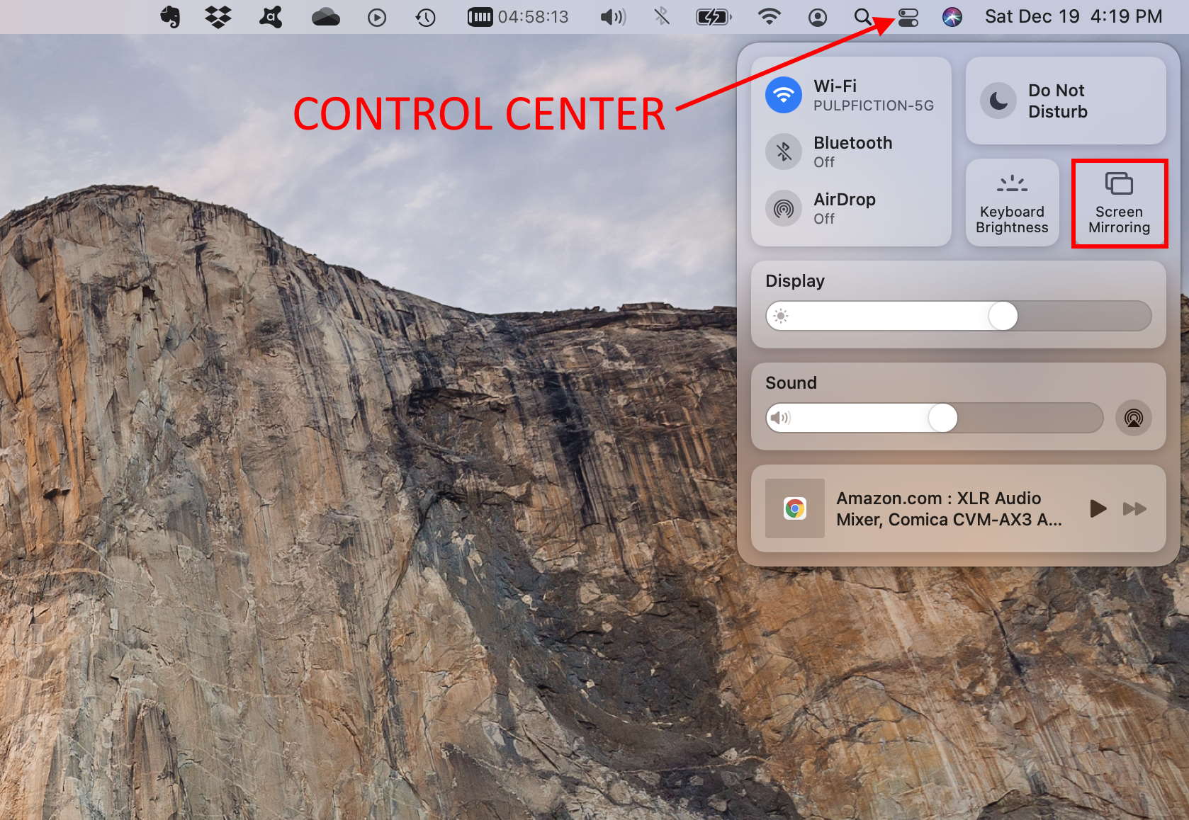how to turn off screen mirroring on mac
