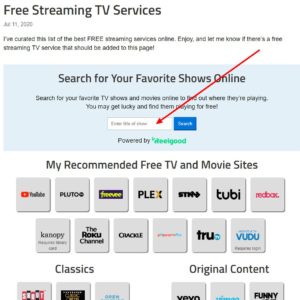 Free TV Streaming Services at DisableMyCable.com