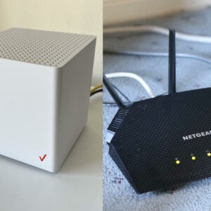 Verizon 5G Home Internet gateway with Netgear Wi-Fi router