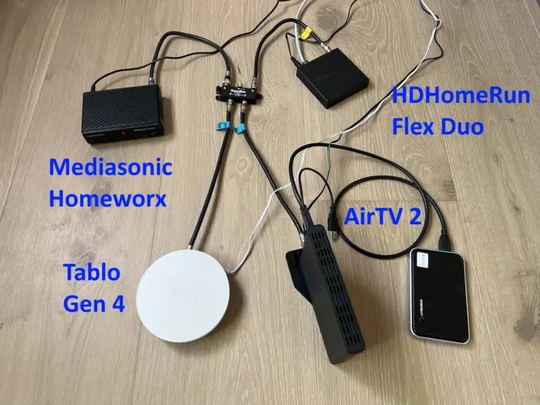 Broadcast DVR comparison test setup